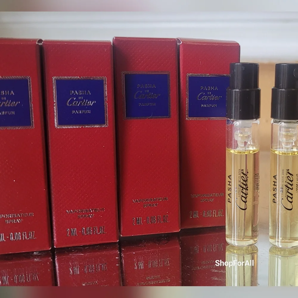 ❤️ 4 for $25 PASHA de Cartier Travel Mini Vial NEW IN BOX